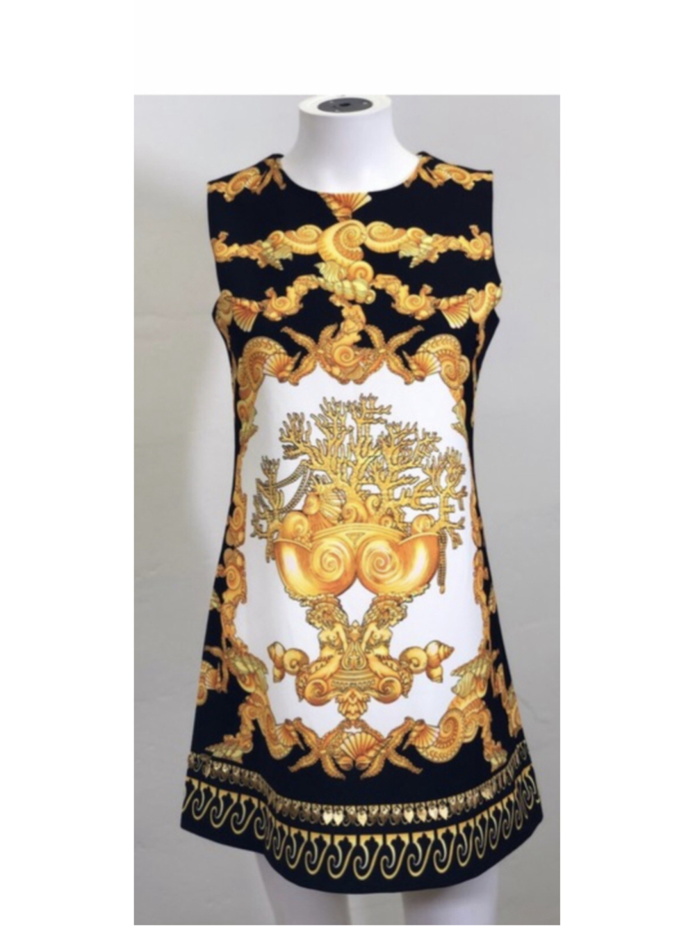black yellow Mini Dress Medusa Size M - Picture 2 of 6